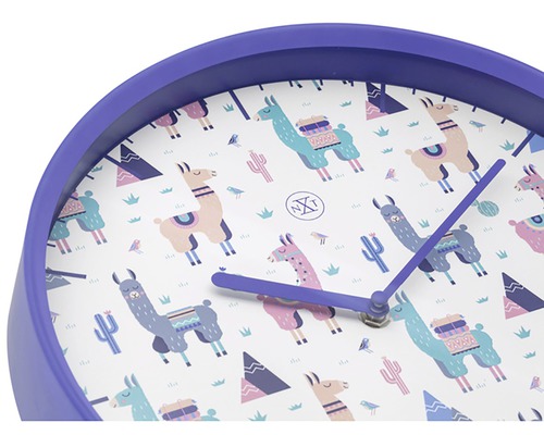 Wandklok met lama patroon