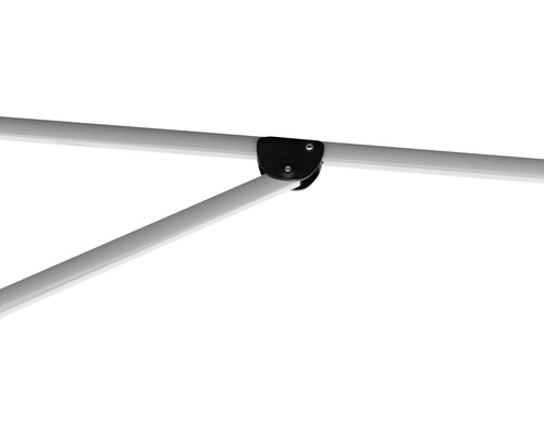 Detailopname van een partytentframe met verbindingsstukken