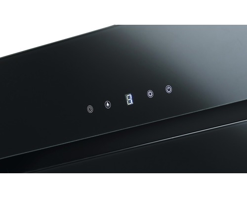 Bedieningspaneel van een afzuigkap met digitale displays