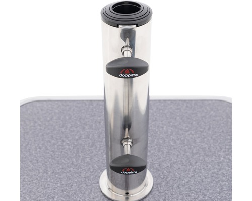 Doppler parasolvoet van roestvrij staal