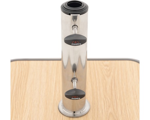 Doppler parasolvoet van roestvrij staal