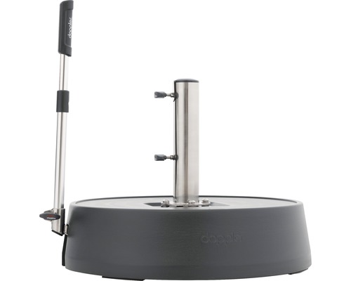 Doppler parasolvoet met handgreep en metalen schacht