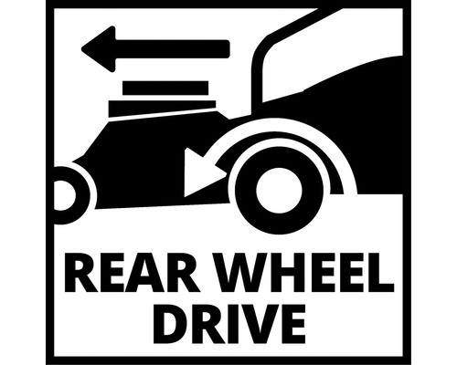 Achterwielaandrijving symbool