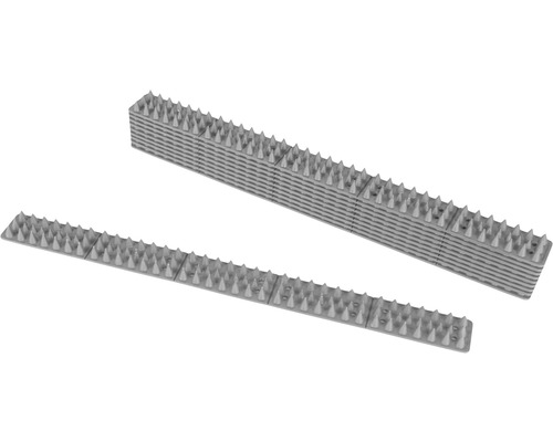 Vogelwerende spikes van kunststof, rij en stapel