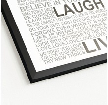 Poster met lijst met levensmotto's