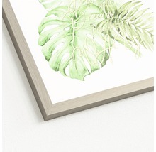 Ingelijste foto met botanisch aquarelmotief en belettering