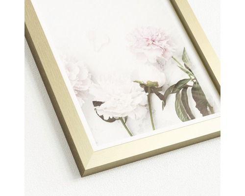 Gouden fotolijst met bloemmotief
