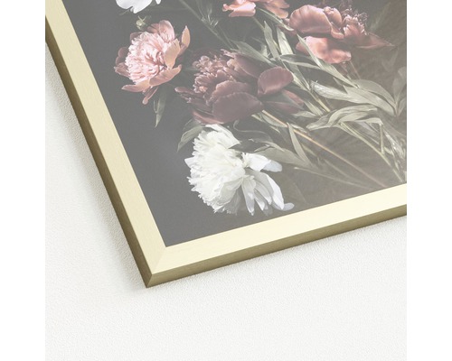 Close-up van een ingelijste bloemenfoto