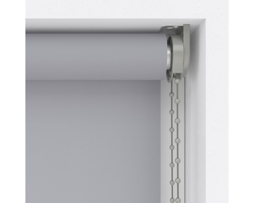 Grijs rolgordijn met kettingbediening
