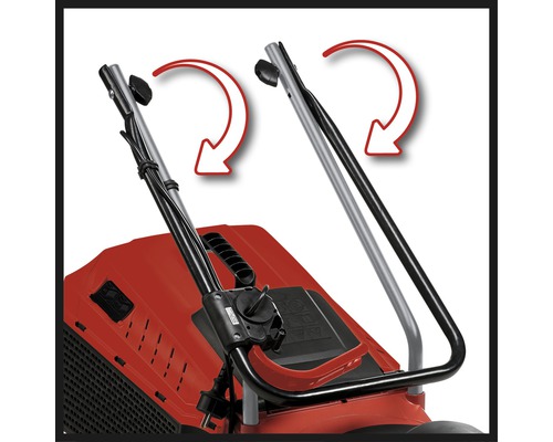 Verstelbare handgreep van een grasmaaier