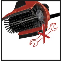 Veegmachine met symbool voor onderhoudsvrij