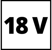 Symbool voor 18 volt spanning