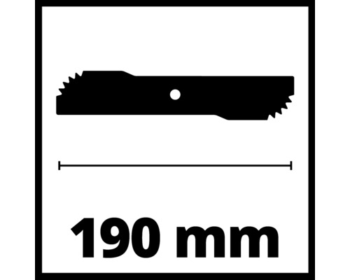 Mes met een lengte van 190 millimeter