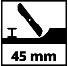 Gatenzaag voor een diepte van 45 mm