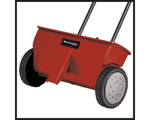 Einhell strooiwagen met wielen en handgreep