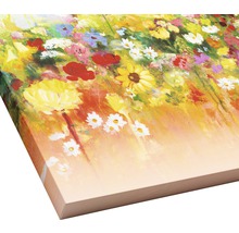 Schilderij met bloemmotief op canvas
