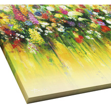 Schilderij met bloemenweide motief