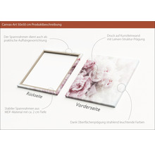 Canvas schilderij 50x50 centimeter met MDF frame en canvasstructuur