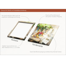 Canvas schilderij met motief, 50x50 cm, met MDF-frame