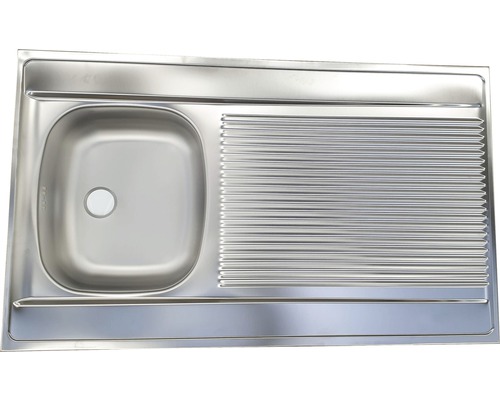 Roestvrijstalen spoelbak met afdruiprek