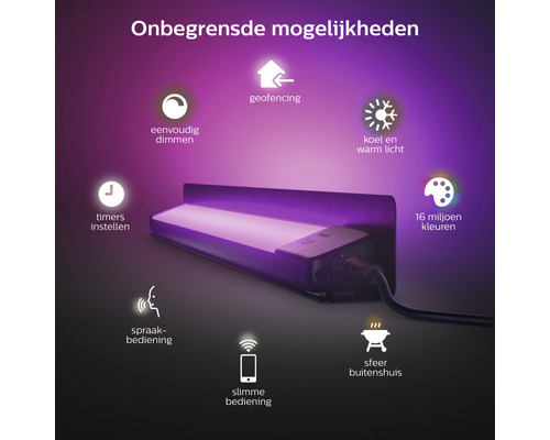 Philips Hue light bar showcasing smart home integration capabilities.