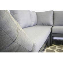 SENS-LINE Loungeset Leroy 4-delig aluminium antraciet incl. kussens 250x250 cm