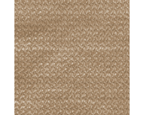 Close-up van een beige zonweringsnet