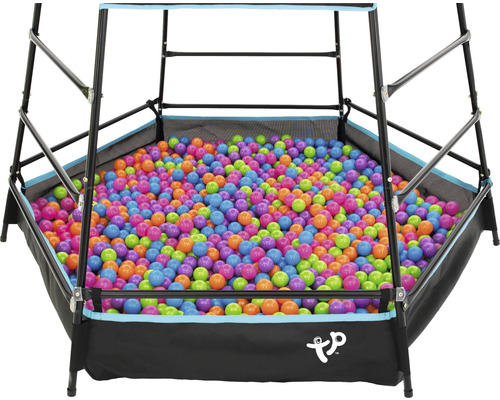 Ballenbak met kleurrijke ballen en frame