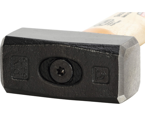 Stalen hamerkop met houten handvat, DIN 6475