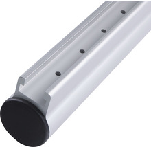 Aluminium profiel met eindkap en gatenrij