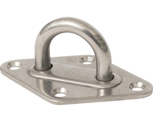 Roestvrijstalen plafondhaak met vierkante montageplaat