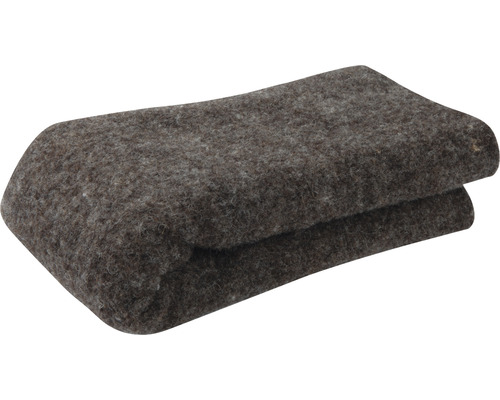 Grijze vilten deken