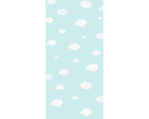 Patroon met wolken op blauwe achtergrond