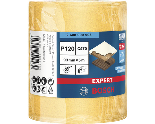 Bosch Expert schuurpapierrol, korrel P120, afmeting 93 mm x 5 m