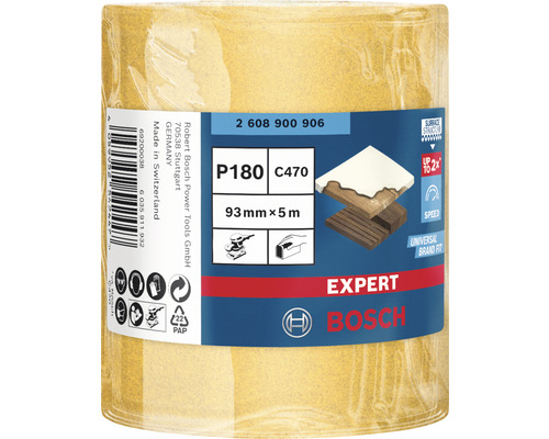 Bosch Expert schuurpapierrol P180, korrel 180, breedte 93 millimeter, lengte 5 meter