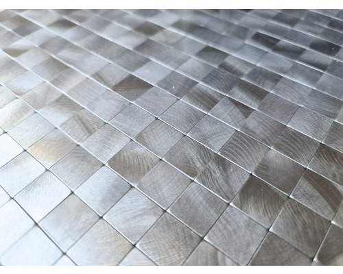 Close-up van vierkante metalen tegels