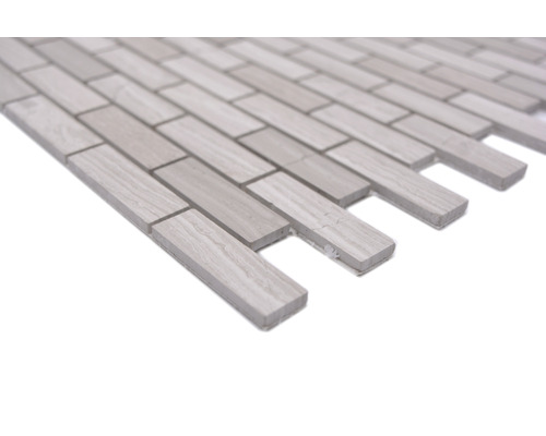 Mozaïektegel in dwarsformaat, houtlook