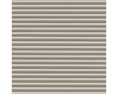 Close-up van een beige plisségordijn voor raamdecoratie en zonwering