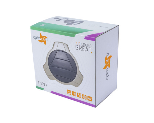 Verpakking van de Optimo ventilator T-125 F