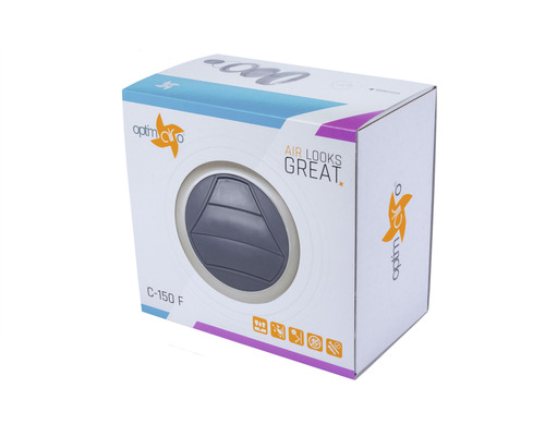 Verpakking van een Optima Aero C-150 F ventilatie