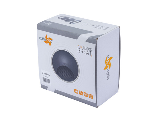 Verpakking van een OptimAir afvoerventiel met een diameter van 100 millimeter