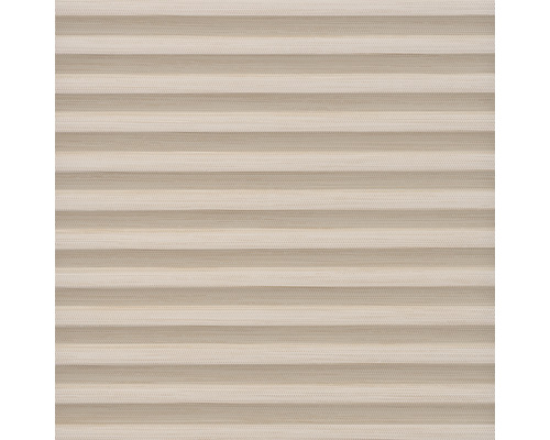 Close-up van een beige plisségordijn