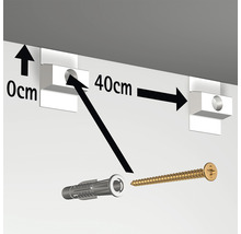 ARTITEQ Schilderij ophangsysteem wand Click Rail overschilderbaar wit RAL 9016 16 m (8x2 m)