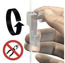 ARTITEQ Schilderij ophangsysteem wand Click Rail overschilderbaar wit RAL 9016 16 m (8x2 m)