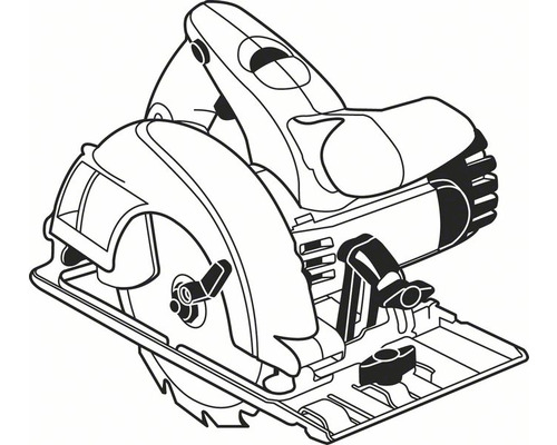 Cirkelzaag illustratie