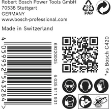BOSCH Schuurblad Expert C470 Ø 115 mm 8-gats K180, 50 stuks