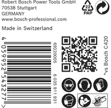 Informatie over Robert Bosch Power Tools, streepjescode, QR-code, papierverpakkingsidentificatie, veiligheidsmaatregelen