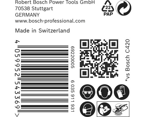 Productverpakkingsdetails met streepjescode, QR-code en veiligheidsmaatregelen.