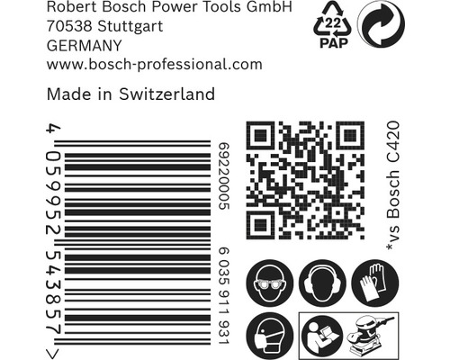 Productinformatie met streepjescode, QR-code en veiligheidsinstructies