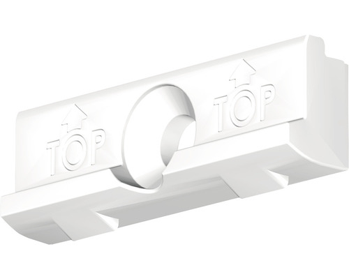 Bevestigingsclip met uitlijningsinstructie